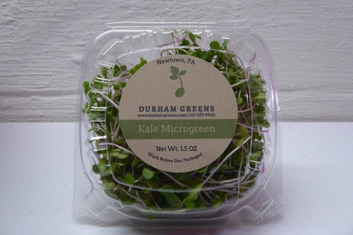 Packaged Durham Greens Kale at 1.5oz